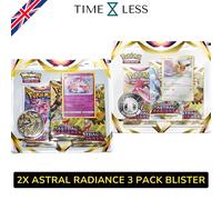 Pokemon ASTRAL RADIANCE 2X BLISTER SYLVEON EEVEE PROMO Lucentezza Siderale 2022