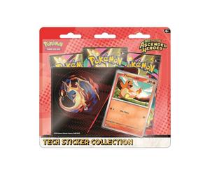 Pokemon Aufgestiegene Helden Tech Sticker Blister con Glumanda Promo