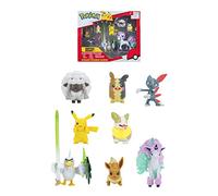 Pokémon Bandai 8 Figure Battle - Pikachu, Evoli (Eevee), Mospecora (Wooloo), Farfuret (Sneasel), Voltoutou (Yamper), Palarticho (Sirfetch'd), Ponyta (Ponyta), Morpeko - PKW0185