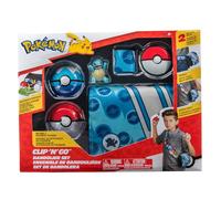 Pokémon Bandai Borsa e Cintura Tracolla, Set con Borsa, Cintura, 2 Pokéballs, 1 Statuetta JW0028 (Modello casuale)