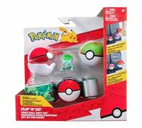 E_0002_S7182600 Pokémon Personaggi d'Azione Pokémon Clip belt 'N' Go - Bulbasaur