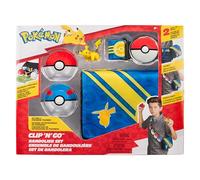 Pokémon Bandolier Set - Pikachu #4 with Poké Ball, Great Ball, and Pikachu Themed Belt & Bag - W5