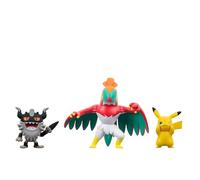 Pokémon Battle Figure Confezione da 3 - Caratteristiche Pikachu e Perrserker da 5,1 cm e Hawlucha Battle Figure da 7,6 cm