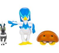 Pokémon Battle Figure Confezione da 3 - Include Flash & Kabuto da 5 cm e Quaxwell da 7,5 cm