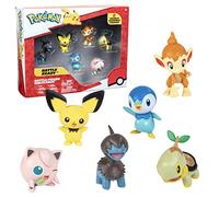 Pokémon Battle Figure Multipack (6PK: 2" Pichu, Deino, Jigglypuff #1, Turtwig, Piplup, Chimchar) W5