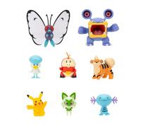 Pokémon Battle Figure Multipack PKW4100 (8 pezzi: Pikachu #7, Fuecoco, Quaxly, Sprigatito, Wooper, Growlithe, Butterfree, Loudred)