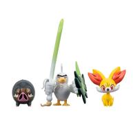 Pokémon Battle Figure Set 3-Pack Fennekin, Lechonk, Sirfetch'd 5 cm