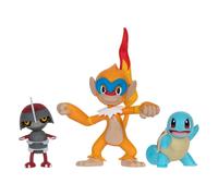 Pokémon Battle Figure Set 3-Pack Pawniard, Squirtle #1, Monferno 5 cm