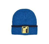 Pokémon Berretto bambini ragazzi - Pikachu Beanie con risvolto - Caldo berretto invernale in maglia, Blu, 54