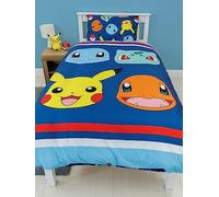 Pokémon Biancheria da Letto Copripiumino Singolo Bambino | Federe Seta Per i Bambini