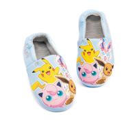 Pokemon Blu Pikachu Slip On Mocassino Pantofole Ragazze