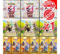 Pokémon BOOSTER BOX JAP SEALED x1 Terastal Festival, 151, VStar, Rocket, 25th