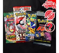 Pokemon BOOSTER PACK LOT x4 - ENG/JAP - Rocket, 151, Crown Zenith, Prismatic Evo