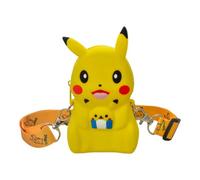 Pokemon | Borsa a tracolla in silicone a tracolla / portafoglio / borsa, Pikachu (Design 2), Taglia unica
