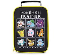 Pokémon Borsa Porta Pranzo Bambini - Pikachu Borsa Termica per Scuola e Viaggi (Nero)