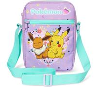 Pokémon Borsa Tracolla Ragazza & Adolescenti Anime Borsetta Tracolla Pikachu per Viaggi Telefono Portafoglio Regali Bambini (Viola/Multicolore)
