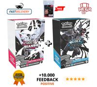 Pokemon Bundle 6 Buste luce nera fuoco bianco Mini Box display Sealed Ita