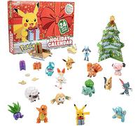Pokémon - Calendario dell’Avvento 2021 per bambini, 24 pezzi in regalo, include 16 personaggi giocattolo e 8 accessori natalizi, età 4+ (lingua italiana non garantita)