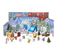 POKÉMON Calendario delle vacanze deluxe: presenta 15 figure da battaglia da 5 cm con finitura speciale e nove accessori Diorama