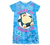 Pokémon Camicia da Notte delle Ragazze Snorlax Si Illuminano al Buio Multicolore 8-9 Anni