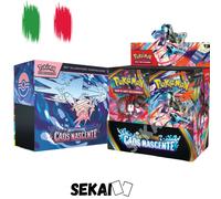 POKEMON CAOS NASCENTE BOX 36 BUSTINE + SET ALLENATORE FUORI TB ITALIANO