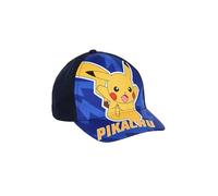 Pokémon Cappello Baseball per Ragazzi, Berretto Estivo Pikachu per Bambino (IT, Numero, 53, Blu)