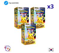Pokemon Card Korean 3x MEGA 30th Celebration Booster Box Pack Limited Edition