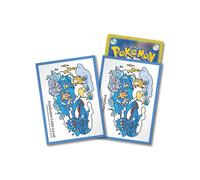 Pokemon Card Sleeves Deck Shield - Cornice Blu / OTENKI TEAM Rain - 64ct JP