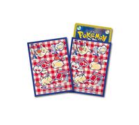 Pokemon Card Sleeves Deck Shield - Cornice Blu / Pikachu & Heart - 64ct JP