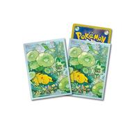 Pokemon Card Sleeves Deck Shield - Cornice Blu / Pikachu & Sprigatito - 64ct JP
