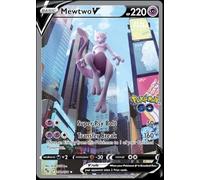 Pokemon - Carta da collezione trading card singola - Alternate Art - Carta ultra rara - Mewtwo V 072/078 - Pokemon Go