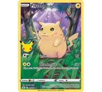 Pokémon Celebrations Pikachu, 25° Anniversario Full Art Rare Holo + Surprise Card!