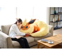 Pokemon Center Life Size Flareon Peluche Sleeping Booster Limited Nuovo dal...
