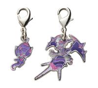 Pokemon Center Metal Charm Poipole & Naganadel Pokedex Figure Japan Ufficiale...
