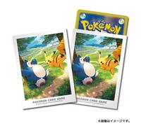 Pokemon Center Original Card Sleeves Kanto Adventures Pikachu E Snorlax GIAPPONE