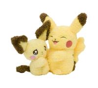 Pokemon Centro Originale Buru Mugyu Pichu & Pikachu Peluche Bambola Giappone