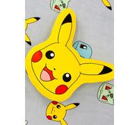 Pokémon Character World - Cuscino a forma di Pikachu, con licenza ufficiale, a forma, perfetto per camera da letto o soggiorno, 35 x 35 cm