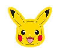 Pokémon Character World - Cuscino a forma di Pikachu, con licenza ufficiale, a forma, perfetto per camera da letto o soggiorno, 35 x 35 cm