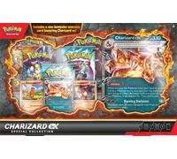 Pokemon Charizard Ex Speciale Collezione Scatola Con / 5 Booster Packs & Promo