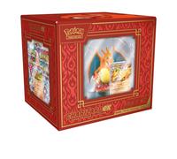 Pokemon Charizard Ex Super Premium Collection Box Figura & 10 Pacchi Booster