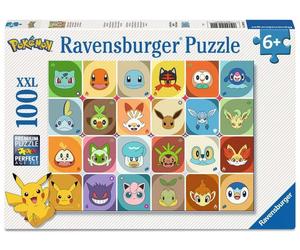 Pokémon Children's Jigsaw Puzzle Pokémon Faces (100 Pezzi Xxl) Ravensburger