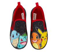 Pokemon Ciabatte Bambini Ragazzi Ragazze Pikachu Slip On Pantofole con Suola Interna ed Esterna Resistente Nera 8 UK Bambino