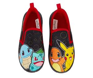 Pokémon Ciabatte Bambini Ragazzi Ragazze Pikachu Slip On Pantofole con Suola Interna ed Esterna Resistente Nera 8 UK Bambino