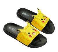 Pokemon Ciabatte da Piscina Bambino Ciabatte Slide Estive Bambino Ragazzo Mare Piscina Spiaggia 30-38 (Nero/Amarillo, 37 EU)
