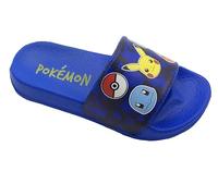 Pokémon, ciabatte per ragazzi o ragazze, infradito, sandali da piscina, blu taglia 2 UK, 34 EU