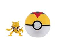 Pokémon Clip 'N' Go Abra and Level Ball - Include personaggio da battaglia da 5,1 cm e accessorio per livella