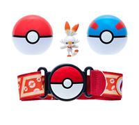 Pokémon - Clip 'N' Go Poke Ball Belt Set (Poké Ball, Great Ball e Scorbunny) W12