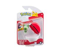 Pokémon Clip 'N' Go Sprigatito PKW3629 include personaggio da battaglia da 5,1 cm e accessorio Poké Ball, multicolore