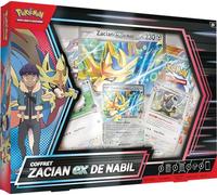 Pokémon JCC Cofanetto Zacian-ex di Nabil (3 carte promozionali brillanti, 1 carta grande e 4 booster)