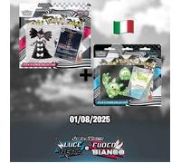 POKEMON COLLEZIONE CON ADESIVO - LUCE NERA + FUOCO BIANCO - ITA - SIGILLATI